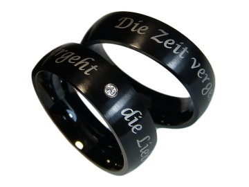 Modell Edgar - 2 Ringe aus Edelstahl