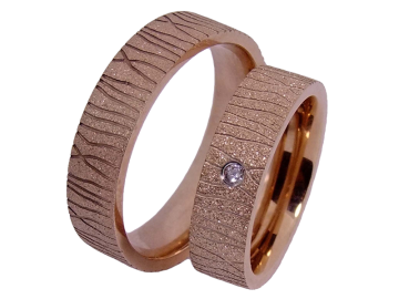 Modell Heidi - 2 Ringe aus Edelstahl