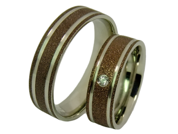 Modell Freya - 2 Ringe aus Edelstahl