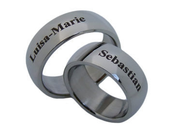 Modell Ursel - 2 Ringe aus Edelstahl