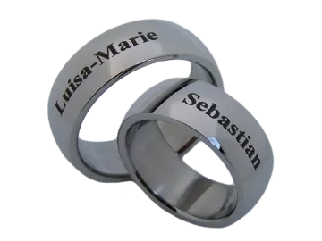 Modell Ursel - 2 Ringe aus Edelstahl