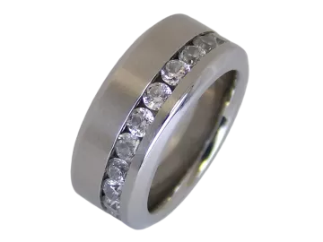 Model Pauletta - single ring made of stainless steel