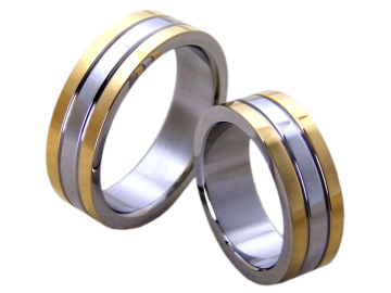 Modell Reese - 2 Ringe aus Edelstahl