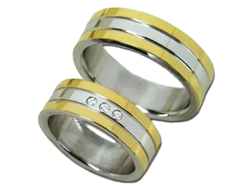 Model Reese - 2 rings stainless steel