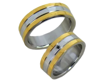 Model Reese - 2 rings stainless steel