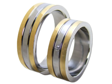 Modell Reese - 2 Ringe aus Edelstahl
