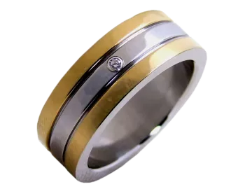 Model Reese - 2 rings stainless steel
