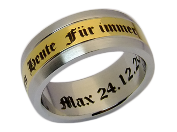 Modell Annette - 1 Ring aus Edelstahl