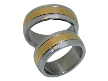 Modell Justin - 2 Ringe aus Edelstahl