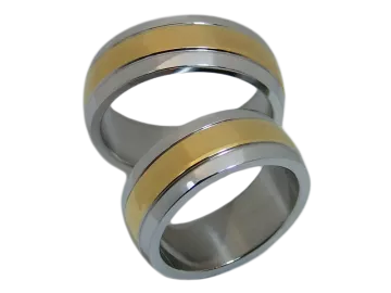 Model Justin - ring pair stainless steel