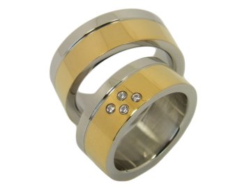 Modell Marie - 2 Ringe aus Edelstahl