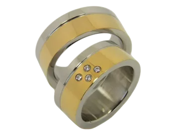Modell Marie - 2 Ringe aus Edelstahl