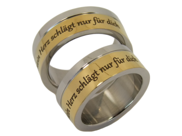 Modell Amadeus - 2 Ringe aus Edelstahl