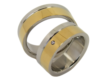 Modell Marie - 2 Ringe aus Edelstahl