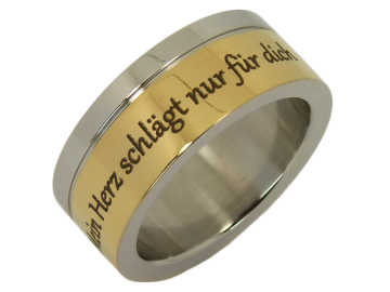 Modell Amadeus - 1 Ring aus Edelstahl