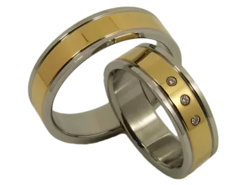 Modell Mathis - 2 Ringe aus Edelstahl