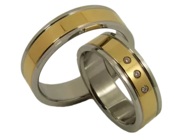 Model Mathis - ring pair stainless steel