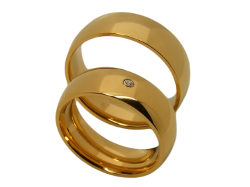 Modell Brooke - 2 Ringe aus Edelstahl