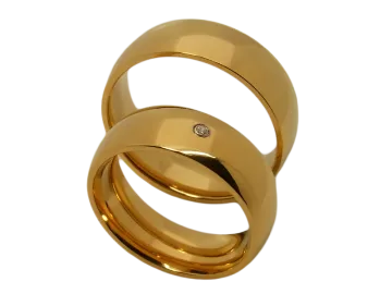 Modell Brooke - 2 Ringe aus Edelstahl