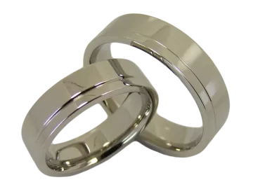 Model Angelina - ring pair stainless steel