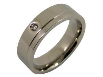 Modell Angelina - 2 Ringe aus Edelstahl