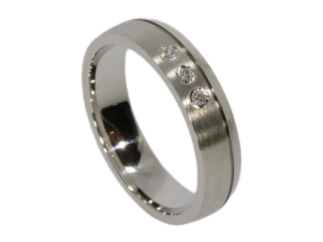 Modell Tassilo - 1 schmaler Ring aus Silber