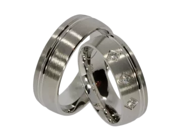 Model Yoris - 2 rings made of genuine silver