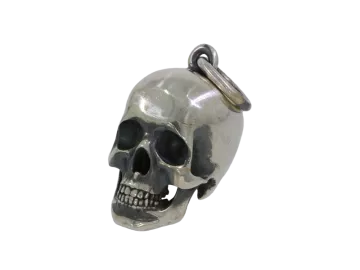 Pendant skull 925 silver blackened