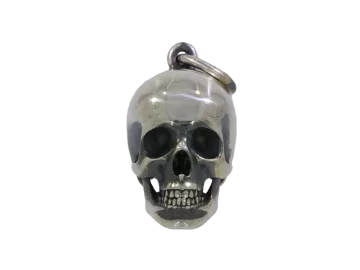 Pendant skull 925 silver blackened