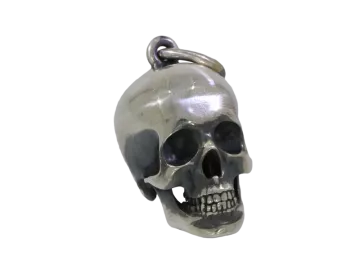 Pendant skull 925 silver blackened