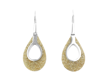 2 Ohrringe Gota aus 925er Sterling-Silber