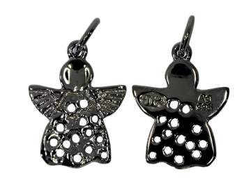 Schutzengel 925er Silber schwarz