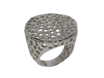 Ring gross Lochschmuck 925er Silber