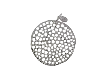 Perforated pendant medium size 925 silver