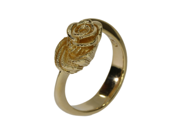 Ring Rosenblüte 925er Silber in 4 Farben