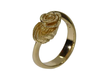 Ring Rose blossom 925 silver in 4 colors