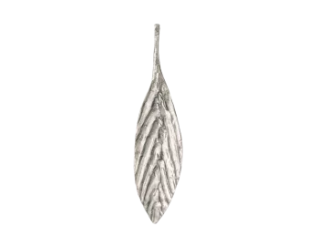 Leaf-shaped pendant large silver in 4 colors