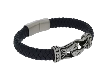 Lederarmband Frieda geflochten