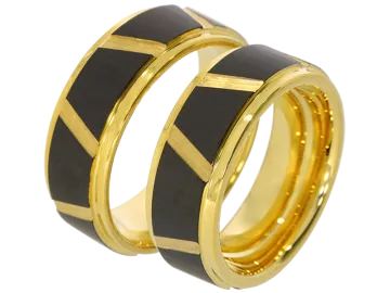 Model Vemus - pair of wedding rings tungsten