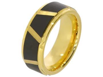 Model Vemus - pair of wedding rings tungsten