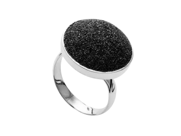 Model Lava beach round - 1 ring of 925 silver