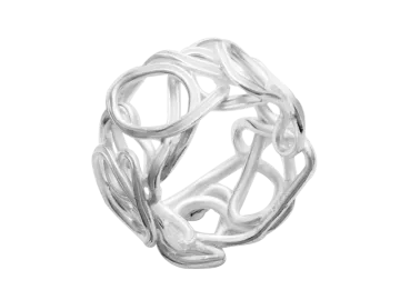 Modell Perlennest - 1 Ring aus 925er Silber
