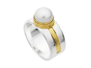 Model Pearl - 1 band ring made of 925 silver