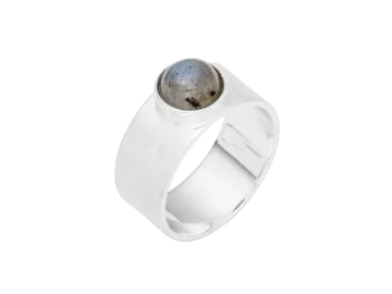 Modell Betty - 1 Ring aus Labradorit & 925er Silber