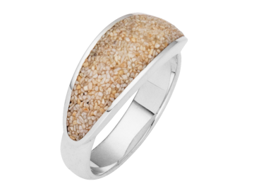 Modell Strandsand - 1 Ring aus 925er Silber