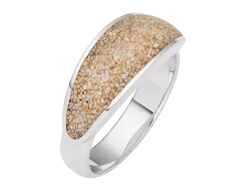 Modell Strandsand - 1 Ring aus 925er Silber