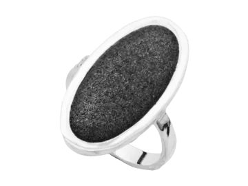 Modell Lavastrand oval - 1 Ring aus 925er Silber