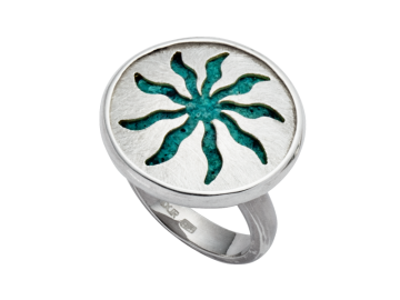 Modell Patina & Sonne - 1 Ring aus 925er Silber