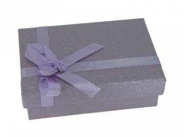 Ringbox Schmuckbox flach flieder ornament