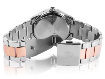 Pierrini ladies watch with stainless steel strap silver&rosegold